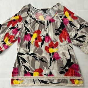 Style & Co Floral Knit Top